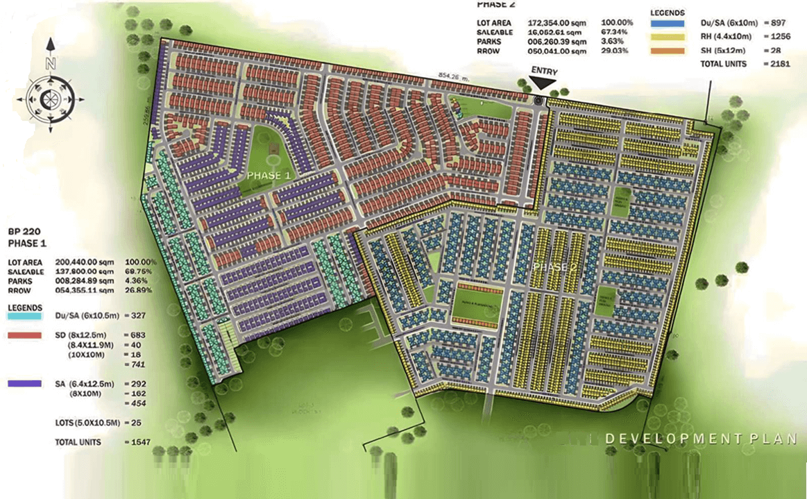 Las Palmeras Residences - site development plan
